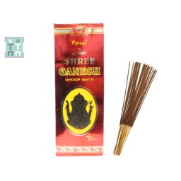 Betisoare Parfumate Forest Sai Shree Ganesh - 80 g - Binecuvantarea Eliminatorului de Obstacole - Dhoop Batti - 1 Set