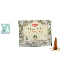 Conuri Parfumate HEM Jasmine Precious - Parfumul Conexiunii Divine - Incense Cones - 1 Set