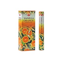Betisoare Parfumate HEM Vanilla Orange - 15 g - Aroma Energiei Dulci - Incense - 1 Set