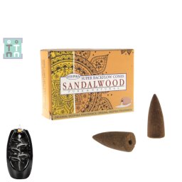 Conuri Parfumate - Deepika - Sandal Wood - Backflow - Pure si Natural 15 g