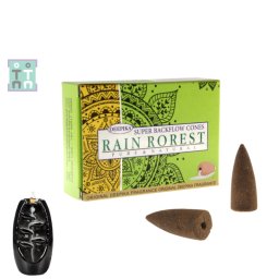 Conuri Parfumate - Deepika - Rain Forest - Backflow - Pure si Natural 15 g