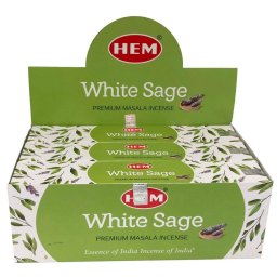 Betisoare Parfumate Salvie Alba HEM Premium Masala - White Sage - 15g