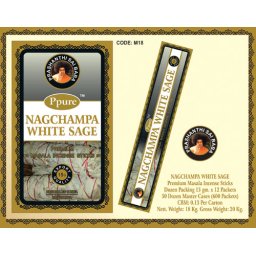 Betisoare Parfumate Salvie Alba Ppure - Nagchampa White Sage 15g