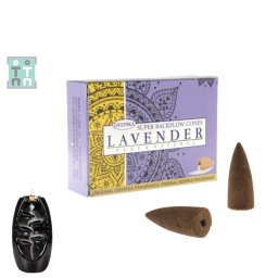 Conuri Parfumate - Deepika - Lavender - Backflow - Pure si Natural 15 g