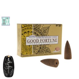 Conuri Parfumate - Deepika - Good Fortune - Backflow - Pure si Natural 15 g