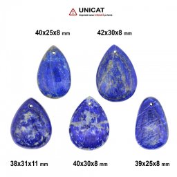Pandantiv Lapis Lazuli cu Gaura 38-42 x 25-31 x 8-11 mm - Unicat