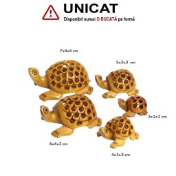 Broasca Testoasa Femele Insarcinate - Figurina din Lemn - 3-7x3-5x1-3 cm - 1 Buc