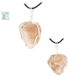 Pandantiv Topaz Imperial cu Argint 925 - 36x20x12 mm - Unicat