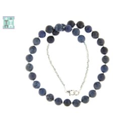 Colier din Dumortierit Rotund 8-8,9 mm - Accesorii de Argint 925