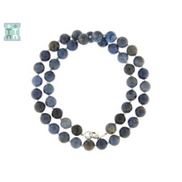 Colier din Dumortierit Rotund 8-8,9 mm - Accesorii de Argint 925