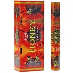 Betisoare Parfumate HEM Honey - 15 g - Parfumul Abundentei Aurii - Incense - 1 Set