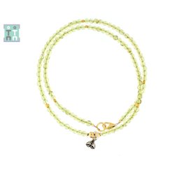 Colier din Olivina Rotund 3-3,9 mm - Accesorii de Argint 925 - GF