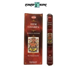 Betisoare Parfumate HEM Champa Masala Sticks - 15 g - Elixirul Devotiunii Pure - 1 Set
