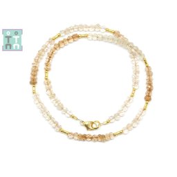Colier din Topaz Imperial Disc Fatetat - 2-4 x 4-5 mm - Accesorii Gold Filled - 1 Buc