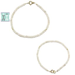 Bratara Cuart Lopata Diametru 56 mm - Disc Fatetat 2-3 x 3 mm - Accesorii Gold Filled - 1 Buc