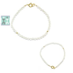 Bratara Piatra Lunii Adularia Diametru 56 mm - Rotund Fatetat 3x3 mm - Accesorii Gold Filled - 1 Buc