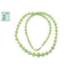 Colier din Granat Verde Disc 2-6 x 3-8 mm - Accesorii Gold Filled