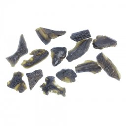 Indochinit Tectita Cristal Natural Brut - Varietate de Tektita - Sticla de Contact Meteorit 17-30 x 10-15 mm ( M ) - 1 Buc