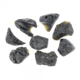 Thailand Tectita C0ristal Natural Brut - Varietate de Tektita - Sticla de Contact Meteorit 21-27 x 20-21 mm ( M ) - 1 Buc