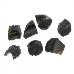 Thailand Tektita Cristal Natural de Gobi Brut - Varietate de Tektita - Sticla de Contact Meteorit 28-30 x 22-24 mm ( L ) - 1 Buc