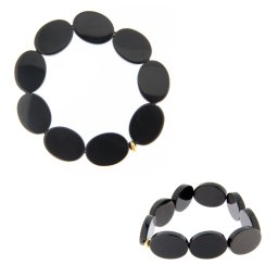 Bratara Onix Natural Oval 20x15 mm - Diametru 56 mm