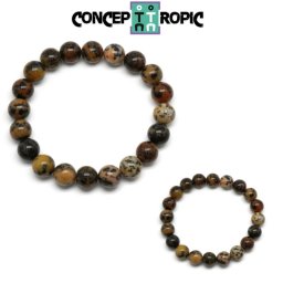 Bratara Opal Dendritic Diametru 56 mm - Rotund - 10x10 mm - 1 Buc