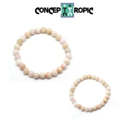 Bratara Opal Roz Diametru 56 mm - Rotund 7x7 mm - 1 Buc