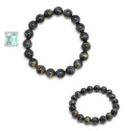 Bratara Ochi de Soim cu Ochi de Tigru Diametru 56 mm, Rotund 10 mm
