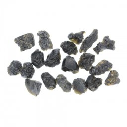 Mongolia Tectita Cristal Natural Brut - Varietate de Tektita - Sticla de Contact Meteorit 12-16 x 10-12 mm ( S ) - 1 Buc