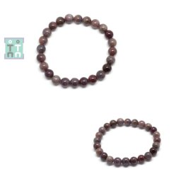 Bratara Safir Roz Diametru 58 mm - Margele Rotunde - 8 - 8,9 mm