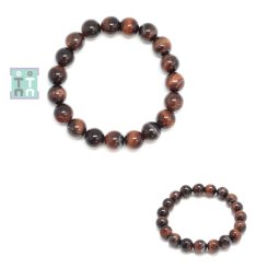 Bratara Ochi de Tigru Rosu Diametru 56 mm, Rotund 12 mm