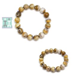 Bratara Opal Fluorite Diametru 62 mm - Margele Rotunde - 13 x 13 mm