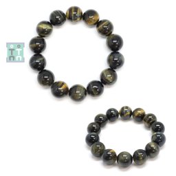 Bratara Ochi de Soim cu Ochi de Tigru Diametru 62 mm - Rotund 16 mm