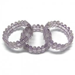 Bratara Ametist Lavanda Diametru 56 mm, Oval - 9 x 20 mm