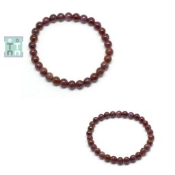 Bratara Safir Roz Diametru 54 mm - Margele Rotunde - 6 - 6,9 mm