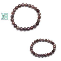 Bratara Safir Roz Diametru 58 mm - Margele Rotunde - 9 - 9,9 mm