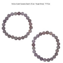Bratara Avalonit Calcedonie Diametru 56 mm - Margele Rotunde - 7-7,9 mm