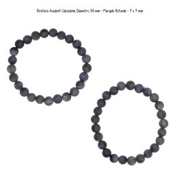 Bratara Avalonit Calcedonie Diametru 54 mm - Margele Rotunde - 7 x 7 mm