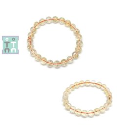 Bratara Citrin Unicat Rotunda 7,5 - 8 mm, Diametru 57 mm