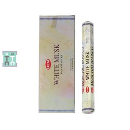 Betisoare Parfumate HEM White Musk - 15 g - Parfumul Puritatii Divine - Incense - 1 Set