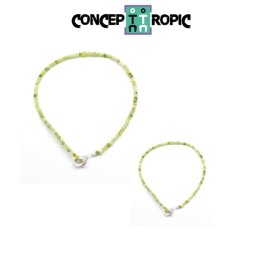Bratara Crisopraz Diametru 62 mm - Rotund Fatetat 2x2 mm - Accesorii Argint 925