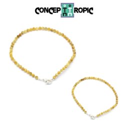 Bratara Ochi de Tigru Diametru 56 mm - Rotund Fatetat 3x3 mm - Accesorii Argint 925