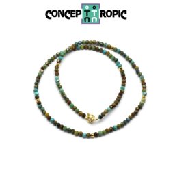 Colier din Turcoaz Nepal Rotund Fatetat 2-4 x 3-6 mm - Accesorii GF