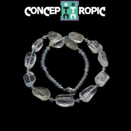 Colier din Topaz Neregulat - Apatit Rotund - Accesorii Argint 925