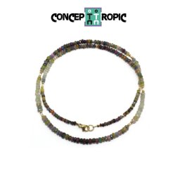 Colier din Safir Mixt Disc Fatetat - 0,9-3 x 2-4 mm - Accesorii GF - 1 Buc