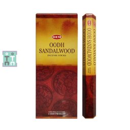 Betisoare Parfumate HEM Oodh Sandalwood - 15 g - Elixirul Luxuriante Divine - Incense - 1 Set