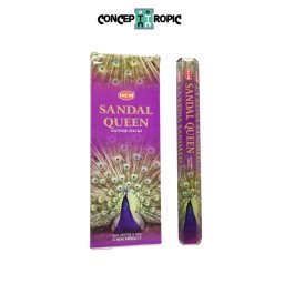 Betisoare Parfumate HEM Sandal Queen - 15 g - Aroma Nobletei Divine - Incense Sticks - 1 Set