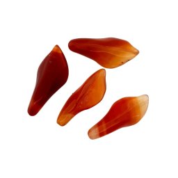Carneol Margele Pietre Semipretioase Floare cu Gaura - 30-35 x 13-15 x 9-10 mm - 1 Buc