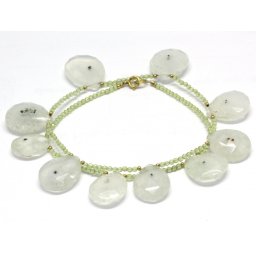 Colier Cuart Solar cu Zircon - Lacrima Rotund Fatetat - 15-19 x 18-25 mm - Accesorii GF