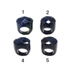 Inele Agata Colorata Ovala Fatetata - Diametru Gaura 54 mm
